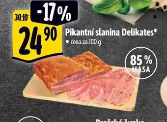 Albert Pikantní slanina Delikates 100 g nabídka