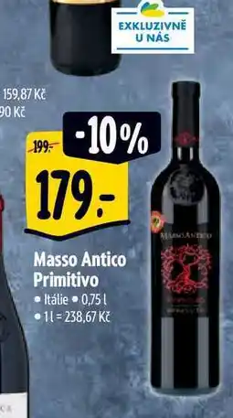 Albert Masso Antico Primitivo 0,75 l nabídka