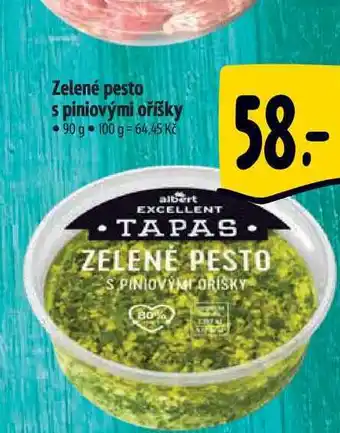 Albert Zelené pesto s piniovými oříšky 90 g nabídka