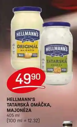 Flop HELLMANN'S TATARSKÁ OMÁČKA, MAJONÉZA 405 ml nabídka