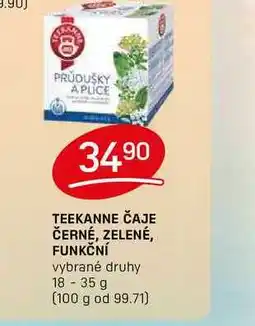 Flop TEEKANNE ČAJE ČERNÉ, ZELENÉ, FUNKČNÍ vybrané druhy 18-35 g nabídka