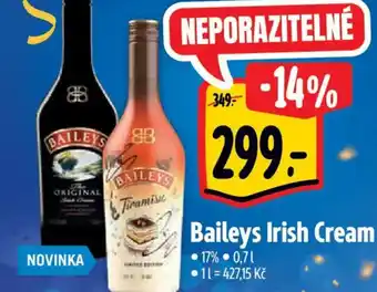 Albert Baileys Irish Cream nabídka