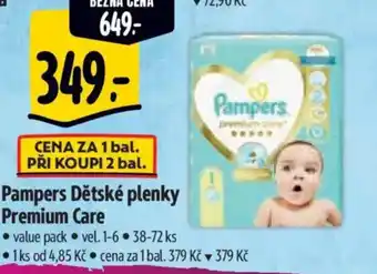 Albert Pampers Dětské plenky Premium Care nabídka