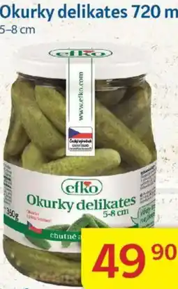 Kubík potraviny Okurky delikates nabídka