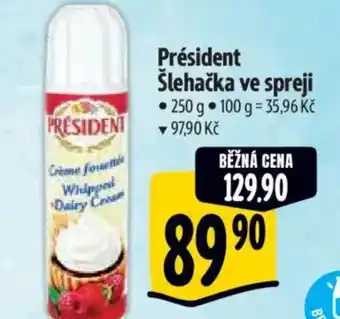 Albert PRÉSIDENT Šlehačka ve spreji nabídka