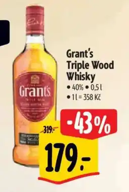 Albert GRANT'S Triple wood whisky nabídka