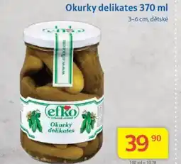 Kubík potraviny Okurky delikates nabídka