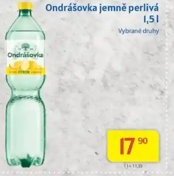 Kubík potraviny Ondrášovka jemně perlivá nabídka