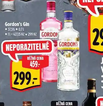 Albert Gordon´s gin nabídka