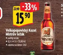 Albert Pivo velkopopovický kozel nabídka