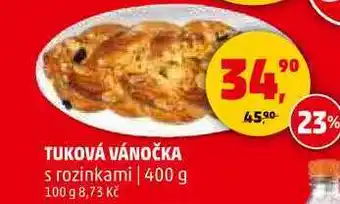 Penny Market TUKOVÁ VÁNOČKA s rozinkami, 400 g nabídka