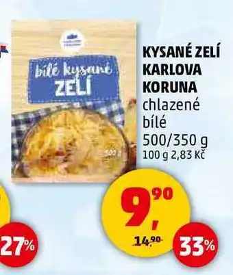 Penny Market KYSANÉ ZELÍ KARLOVA KORUNA chlazené bílé, 500/350 g nabídka