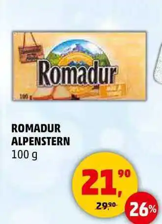 Penny Market ROMADUR ALPENSTERN, 100 g nabídka