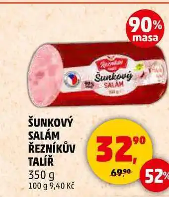 Penny Market ŠUNKOVÝ SALÁM ŘEZNÍKŮV TALÍŘ, 350 g nabídka