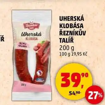 Penny Market UHERSKÁ KLOBÁSA ŘEZNÍKŮV TALÍŘ, 200 g nabídka