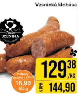 Jip Vesnická klobása nabídka