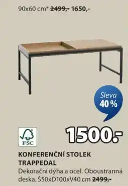 JYSK Konferenční stolek trappedal nabídka