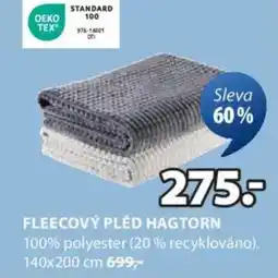 JYSK Fleecový pléd hagtorn nabídka