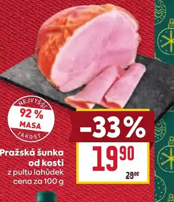 Billa Pražská šunka od kosti nabídka