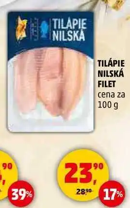 Penny Market TILÁPIE NILSKÁ FILET, 100 g nabídka