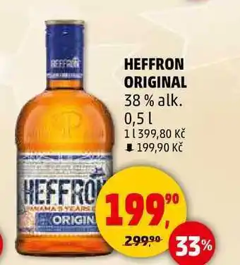 Penny Market HEFFRON ORIGINAL 38% alk., 0,5 l nabídka