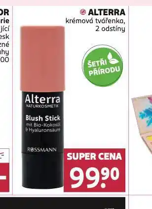 Rossmann Alterra krémová tvářenka nabídka