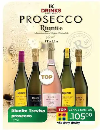 Tamda Foods Riunite Treviso prosecco 0,75 L nabídka