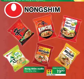 Tamda Foods Nong Shim nudle 112g, 120g, 125g nabídka