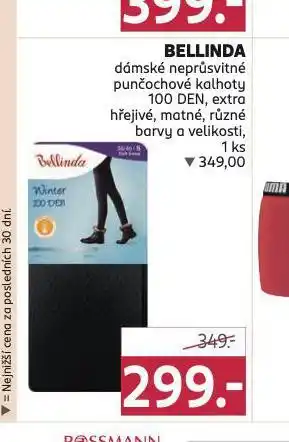 Rossmann Bellinda neprůsvitné punčochové kalhoty nabídka