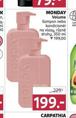 Rossmann Monday volume šampon, kondicioner nabídka
