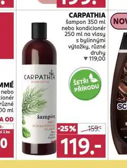 Rossmann Carpathia šampon, kondicioner nabídka