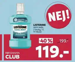 Rossmann Listerine ústní voda nabídka