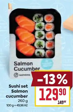 Billa Sushi set Salmon cucumber nabídka
