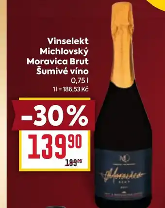 Billa Vinselekt Michlovský Moravica Brut Šumivé víno nabídka