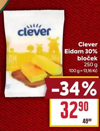 Billa Clever Eidam 30% bloček nabídka