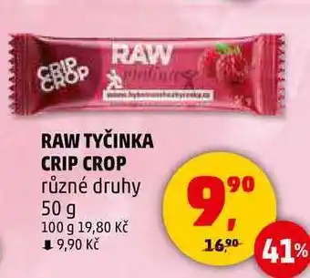 Penny Market RAW TYČINKA CRIP CROP různé druhy, 50 g nabídka