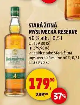 Penny Market STARÁ ŽITNÁ MYSLIVECKÁ RESERVE 40% alk., 0,5 l nabídka