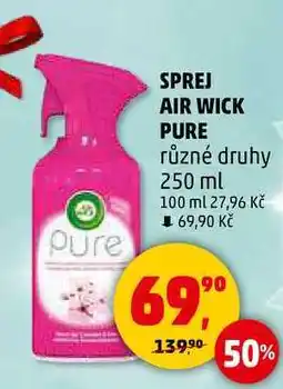 Penny Market SPREJ AIR WICK PURE různé druhy, 250 ml nabídka