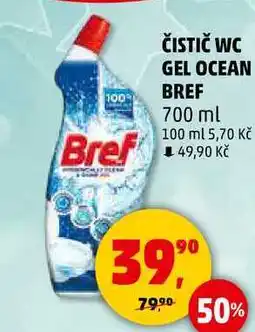 Penny Market ČISTIČ WC GEL OCEAN Bref,700 ml nabídka