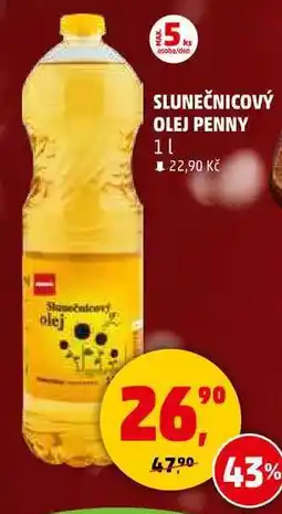 Penny Market Slunečnicery olej Penny, 1 l nabídka