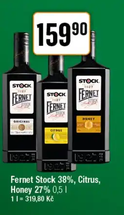 TEMPO FERNET STOCK 38%, Citrus, Honey 27% nabídka