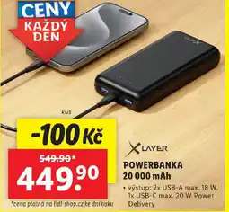 Powerbanka 20 000 mah