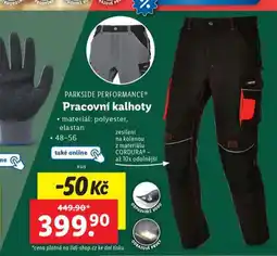 Lidl Pracovní kalhoty nabídka