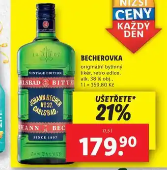 Lidl Becherovka nabídka