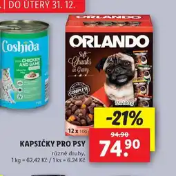 Lidl Orlando kapsičky pro psy nabídka