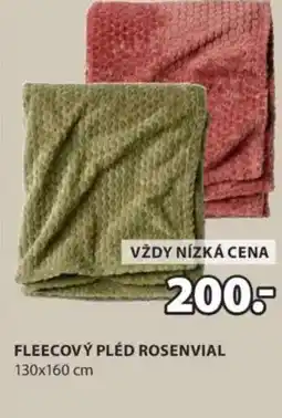 JYSK Fleecový pléd rosenvial nabídka