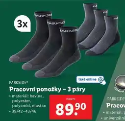 Lidl Pracovní ponožky - 3 páry nabídka