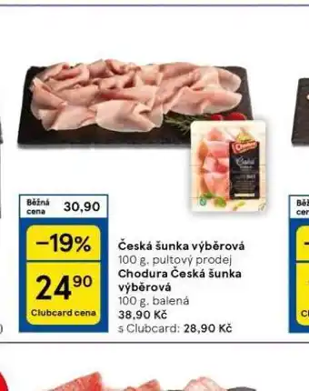 Tesco Česká šunka výběrová nabídka