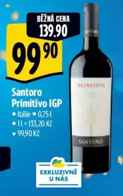Albert Santoro Primitivo IGP nabídka