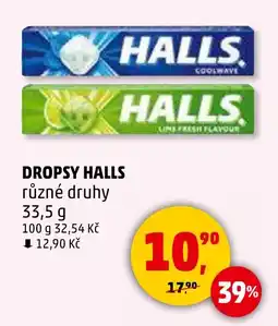 Penny Market HALLS Dropsy nabídka